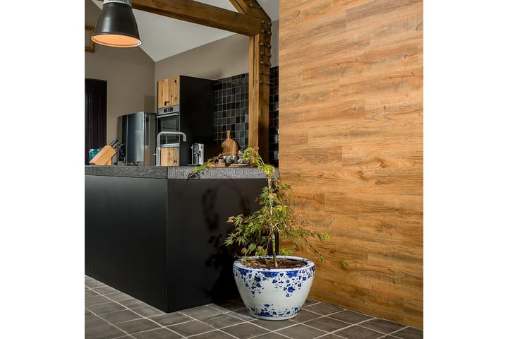 WallArt Aidon puun näköinen seinäpaneeli tammi - Lattia & seinäpinnat