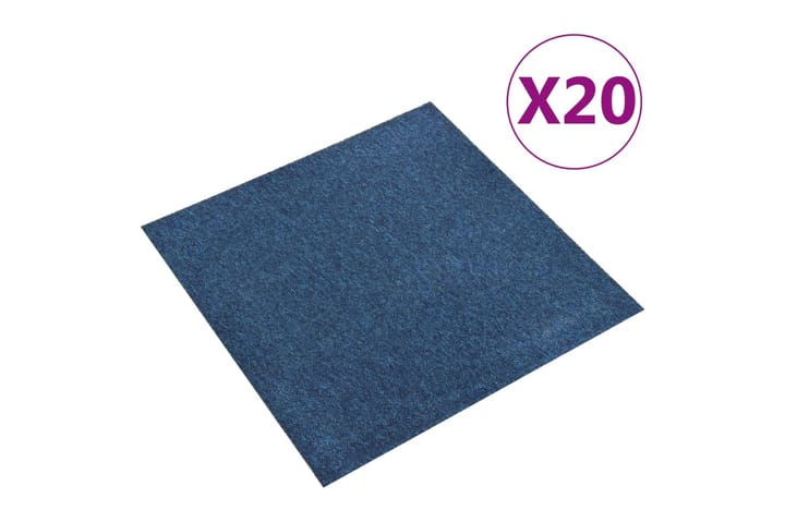 Tekstiililaatta 20 kpl 5 mÂ² 50x50 cm tummansininen - Sininen - Lattia - Kokolattiamatot