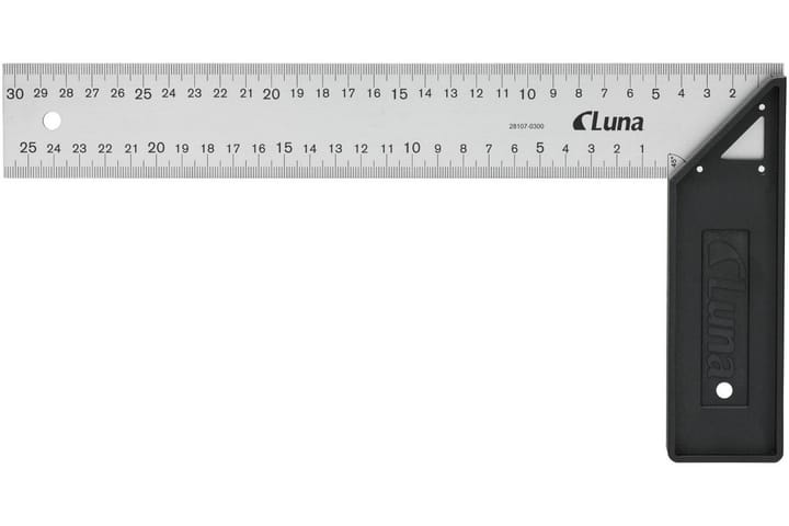 Suorakulma Luna Tools 30 cm Alumiinia - Kulmatyökalu