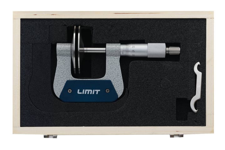 Ulkomikrometri Limit MCA 25 Mittalautasilla 0-25 mm - Tarkkuusmitta