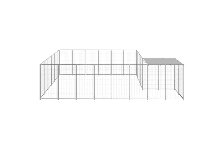Koiranhäkki hopea 12,1 m² teräs - Hopea - Koirien kalusteet - Koiraportti & koira-aitaus