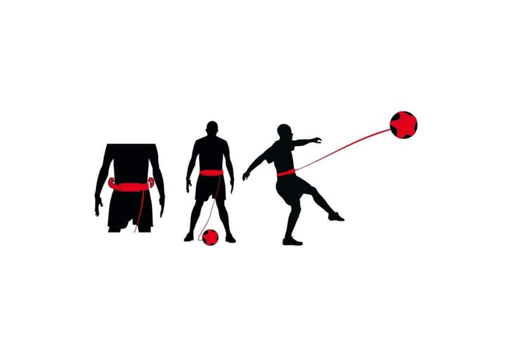 Avento Jalkapallon taitoharjoitteluväline musta ja punainen - Musta - Kuntoilutarvikkeet
