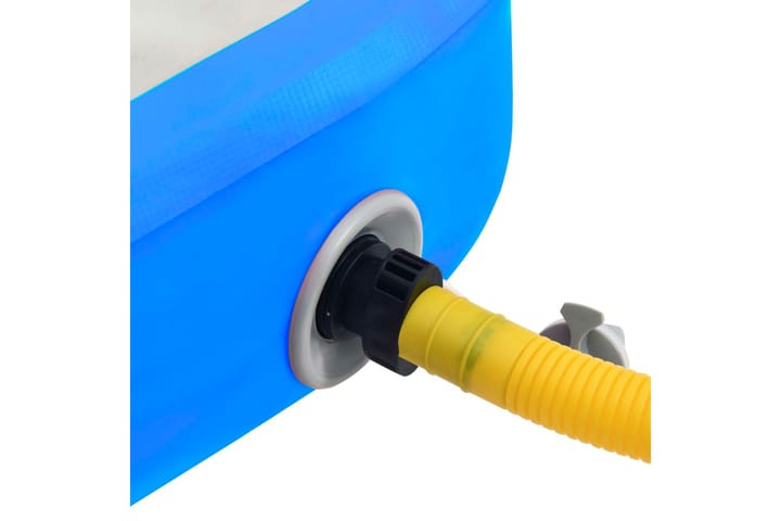 Täytettävä voimistelumatto pumpulla 300x100x15cm PVC sininen - Sininen - Kuntoilutarvikkeet - Joogamatto