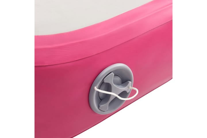 Täytettävä voimistelumatto pumpulla 700x100x15 cm PVC pinkki - Pinkki - Kuntoilutarvikkeet - Treenimatto & palapelimatto