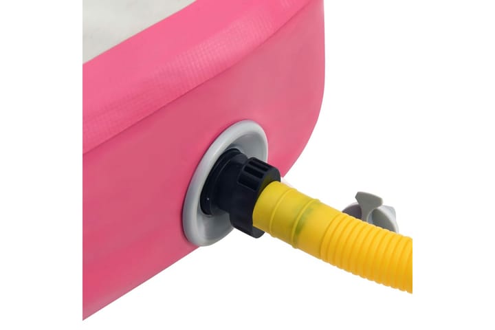 Täytettävä voimistelumatto pumpulla 500x100x20 cm PVC pinkki - Pinkki - Kuntoilutarvikkeet - Joogamatto