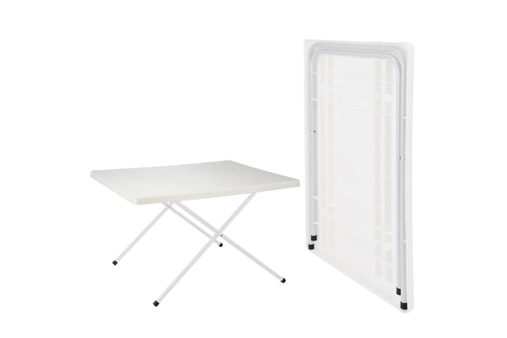 HI Kokoontaitettava retkipöytä valkoinen säädettävä 80x60x51 - Valkoinen - Retkipöytä - Retkeilykalusteet