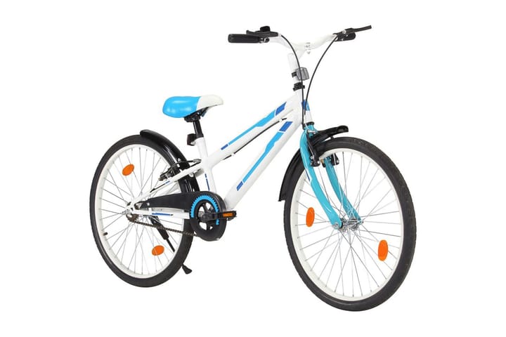 Lasten pyörä 24 sininen ja valkoinen - Lasten pyörä & junioripyörä - Polkupyörät
