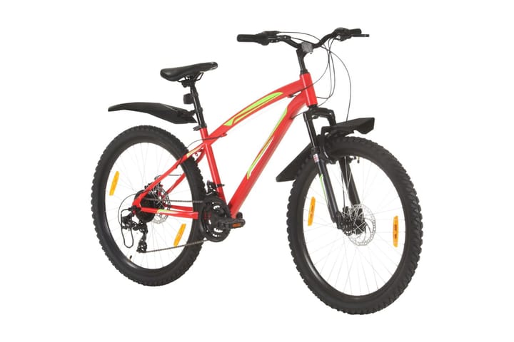 Maastopyörä 21 vaihdetta 26 renkaat 36 cm runko punainen - Punainen - Polkupyörät - Maastopyörä