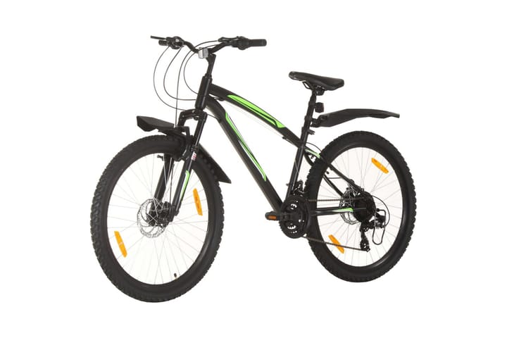 Maastopyörä 21 vaihdetta 26 renkaat 46 cm runko musta - Musta - Maastopyörä - Polkupyörät