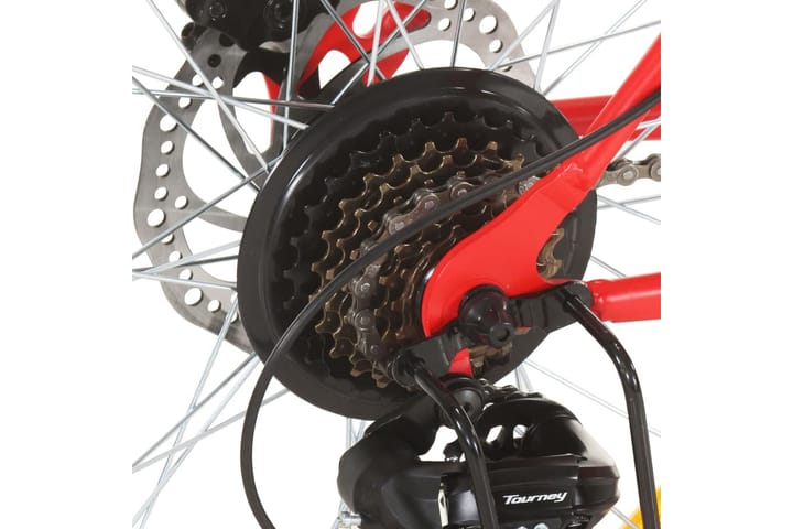 Maastopyörä 21 vaihdetta 27,5 renkaat 50 cm runko punainen - Punainen - Maastopyörä - Polkupyörät