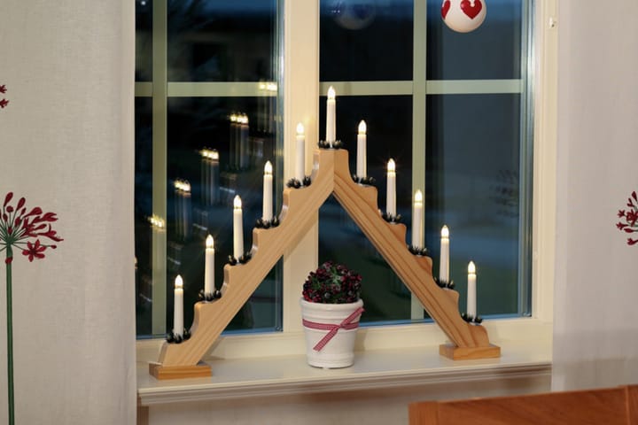 Kynttelikkö 11 kynttilää Puu Luonnonväri - Konstsmide - Kyntteliköt - Jouluvalot