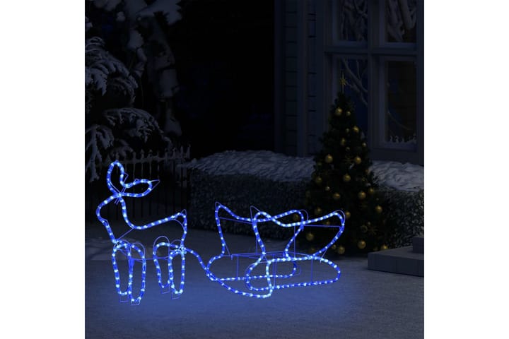 Poro ja reki joulukoriste ulkokäyttöön 252 LED-valoa - Jouluvalot ulos