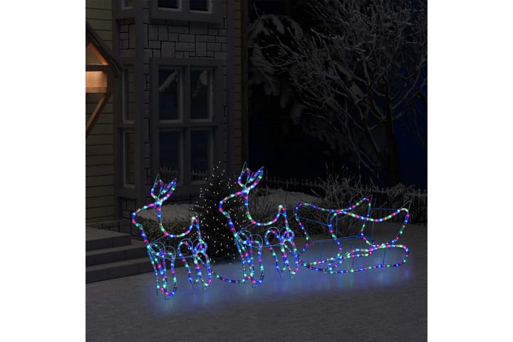 Poro ja reki joulukoriste ulkokäyttöön 576 LED-valoa - Jouluvalot ulos