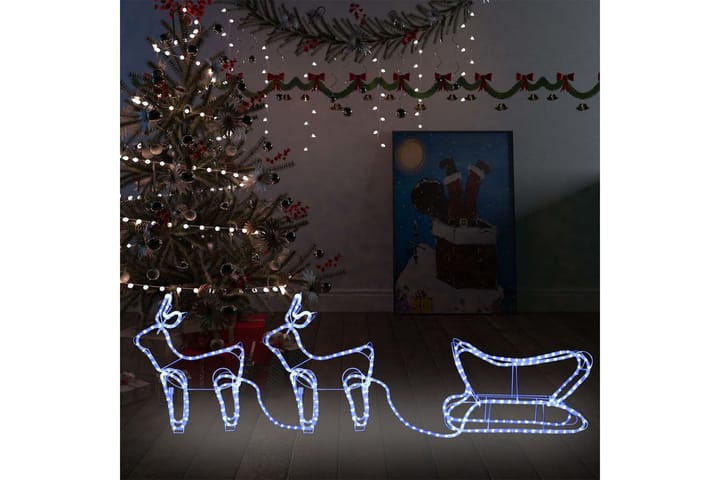 Poro ja reki joulukoriste ulkokäyttöön 576 LED-valoa - Jouluvalot ulos