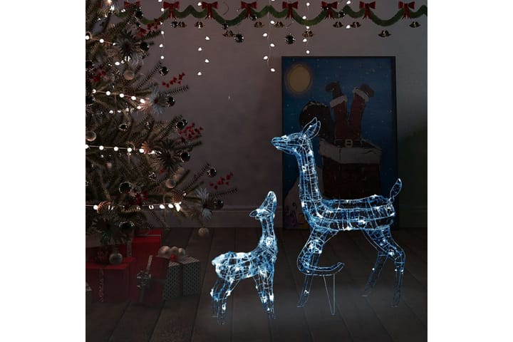 Poroperhe joulukoriste akryyli 160 LED-valoa kylmän - Jouluvalot ulos