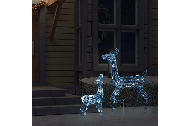 Poroperhe joulukoriste akryyli 160 LED-valoa kylmän - Jouluvalot ulos