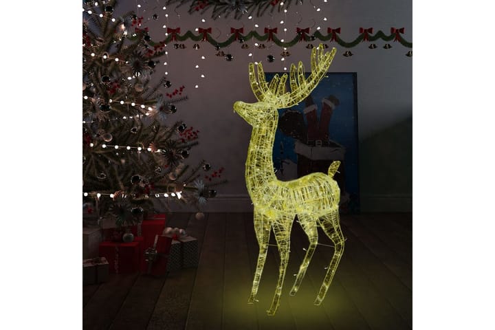 XXL Jouluporo akryyli 250 LED-valoa 180 cm lämmin valkoinen - Jouluvalot ulos