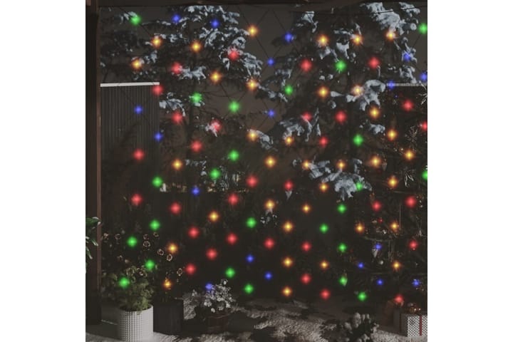 Jouluvaloverkko värikäs 4x4 m 544 LED-valoa ulos/sisälle - Monivärinen - Jouluvalot ulos