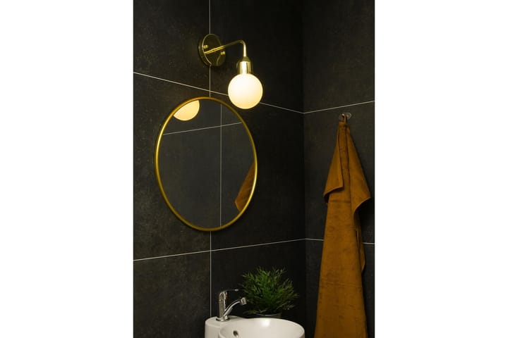 Seinävalaisin Florens Messinki/Opaalivalkoinen - Aneta Lighting - Kylpyhuoneen seinävalaisimet - Kylpyhuoneen valaistus