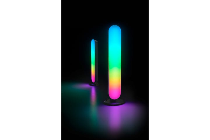 LED-Pöytävalaisin Game 2 kpl RGB Musta - TRIO - PH lamppu - Verkkovalaisin - Pöytävalaisin - Ikkunavalaisin jalalla - Kaarivalaisin - Olohuoneen valaisin - Yöpöydän valaisin - Tiffanylamppu - Riisipaperivalaisin