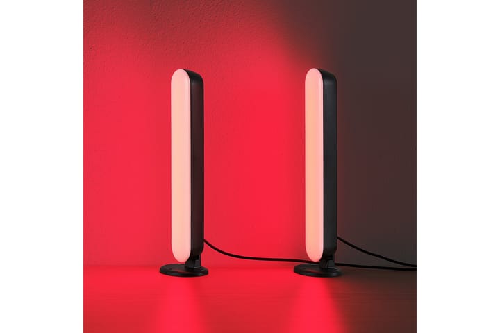 LED-Pöytävalaisin Game 2 kpl RGB Musta - TRIO - Olohuoneen valaisin - Riisipaperivalaisin - Kaarivalaisin - Yöpöydän valaisin - Ikkunavalaisin jalalla - Tiffanylamppu - PH lamppu - Pöytävalaisin - Verkkovalaisin