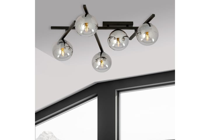 Äly 5 Plafondi Musta - Scandinavian Choice - Olohuoneen valaisin - Plafondit - Tiffanylamppu - Kattovalaisin