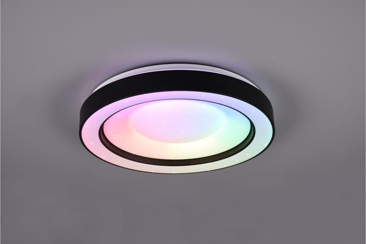 Kattovalaisin Arco Starlight RGBW LED Mattamusta - TRIO - Tiffanylamppu - Olohuoneen valaisin - Plafondit - Kattovalaisin