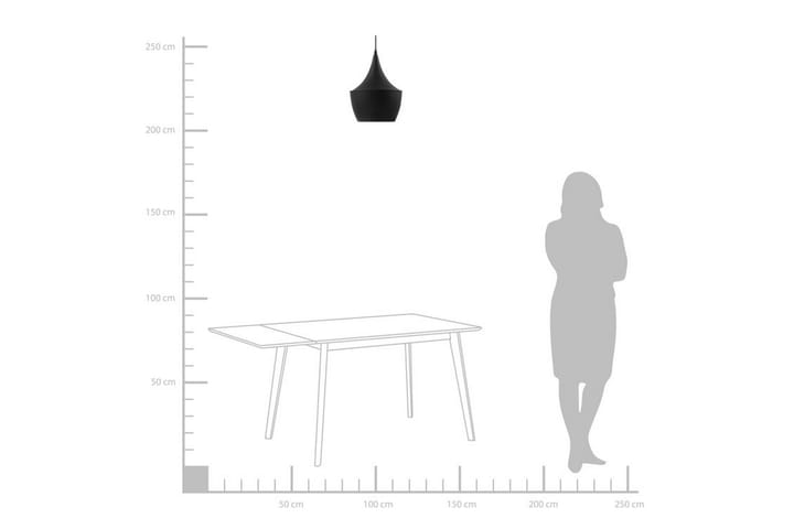Kattovalaisin Fraser 26 cm - Musta - Olohuoneen valaisin - Riisipaperivalaisin - Lightbox - Tiffanylamppu - Verkkovalaisin - Kattovalaisin makuuhuone - Kaarivalaisin - Kattovalaisin
 - Riippuvalaisimet - Kattovalaisin keittiö - PH lamppu - Ikkunavalaisin riippuva