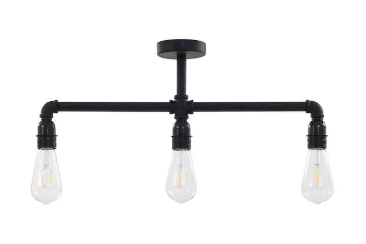 Kattovalaisin musta 3 x E27-polttimo - Tiffanylamppu - Olohuoneen valaisin - Plafondit - Kattovalaisin