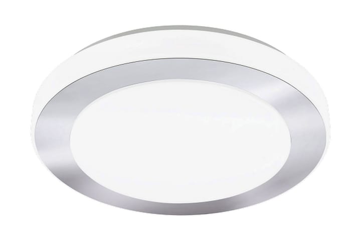 Plafondi Carpi 39 cm Pyöreä LED Kromi/Valkoinen - Eglo - Olohuoneen valaisin - Plafondit - Tiffanylamppu - Kattovalaisin
