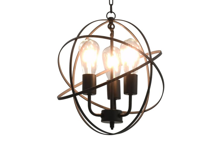 Roikkuva lamppu musta pallo 3 x E27 Bulbs - Musta - Kattovalaisin
 - Kattovalaisin keittiö - Kattovalaisin makuuhuone - PH lamppu - Kaarivalaisin - Lightbox - Riippuvalaisimet - Ikkunavalaisin riippuva - Olohuoneen valaisin - Verkkovalaisin - Tiffanylamppu - Riisipaperivalaisin