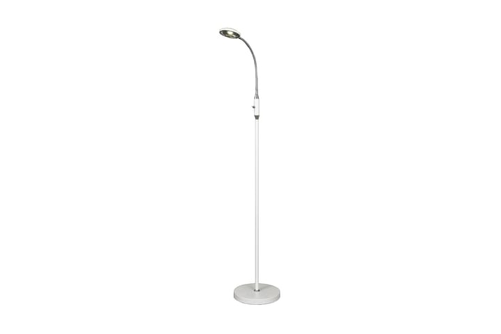 Lattiavalaisin Hero LED-valaistus Valkoinen/Kromi - Aneta Lighting - Olohuoneen valaisin - Kaarivalaisin - 3-vartinen lattiavalaisin - Verkkovalaisin - 2-vartinen lattiavalaisin - Lattiavalaisin - PH lamppu - Riisipaperivalaisin - 5-vartinen lattiavalaisin - Lightbox - Uplight lattiavalaisin - Tiffanylamppu