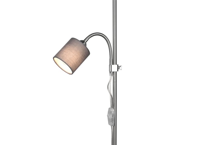 Lattiavalaisin Owen E27+E14 Harmaa - TRIO - Olohuoneen valaisin - Lightbox - Kaarivalaisin - 3-vartinen lattiavalaisin - Tiffanylamppu - Verkkovalaisin - 2-vartinen lattiavalaisin - Lattiavalaisin - PH lamppu - Riisipaperivalaisin - 5-vartinen lattiavalaisin - Uplight lattiavalaisin