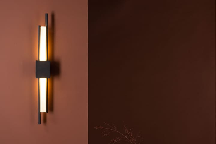 Seinäplafondi Eimi 8 cm - Musta - Riisipaperivalaisin - Tiffanylamppu - Verkkovalaisin - Lightbox - Kaarivalaisin - Seinäplafondi - PH lamppu