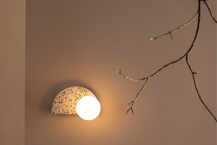 Seinäplafondi Fabien 11 cm - Valkoinen - Riisipaperivalaisin - Tiffanylamppu - Verkkovalaisin - Lightbox - Kaarivalaisin - Seinäplafondi - PH lamppu