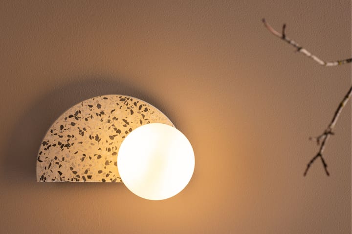 Seinäplafondi Fabien 11 cm - Valkoinen - Riisipaperivalaisin - Tiffanylamppu - Verkkovalaisin - Lightbox - Kaarivalaisin - Seinäplafondi - PH lamppu