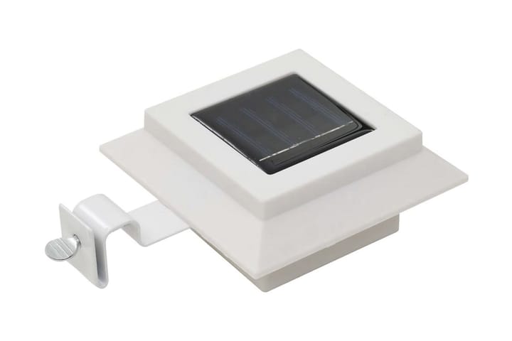 Ulkoaurinkokennovalaisin 12 kpl LED neliö 12 cm valkoinen - Valkoinen - Aurinkokennovalaistus - Ulkovalaistus - LED-valaistus ulkokäyttöön