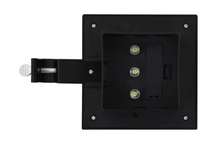 Ulkoaurinkokennovalaisin 6 kpl LED neliö 12cm musta - Musta - Aurinkokennovalaistus - Ulkovalaistus - LED-valaistus ulkokäyttöön