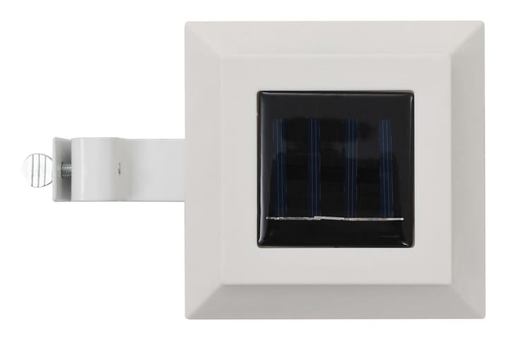 Ulkoaurinkokennovalaisin 6 kpl LED neliö 12cm valkoinen - Valkoinen - Aurinkokennovalaistus - LED-valaistus ulkokäyttöön - Ulkovalaistus