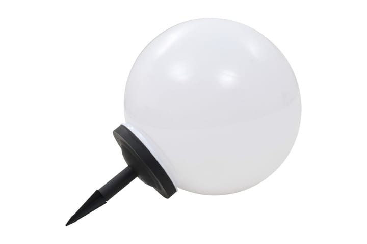LED-aurinkokennovalaisin 2kpl väriä vaihtava pyöreä 40cm RGB - Valkoinen - LED-valaistus ulkokäyttöön - Ulkovalaistus - Aurinkokennovalaistus