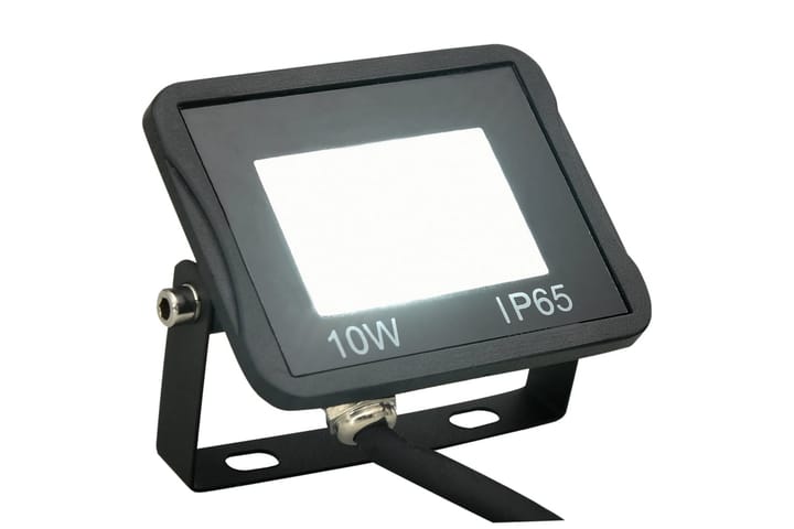 LED-valonheitin 10 W kylmä valkoinen - Musta - Ulkovalaistus - Julkisivuvalaistus - Kohdevalot & valonheittimet