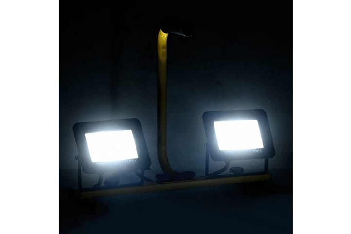 LED-valonheitin kahvalla 2x30 W kylmä valkoinen - Musta - Julkisivuvalaistus - Ulkovalaistus - Kohdevalot & valonheittimet