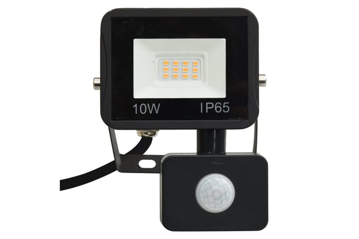 LED-valonheitin sensorilla 10 W lämmin valkoinen - Musta - Julkisivuvalaistus - Ulkovalaistus - Kohdevalot & valonheittimet