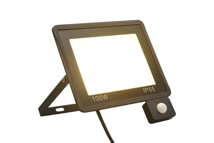 LED-valonheitin sensorilla 100 W lämmin valkoinen - Musta - Ulkovalaistus - Julkisivuvalaistus - Kohdevalot & valonheittimet