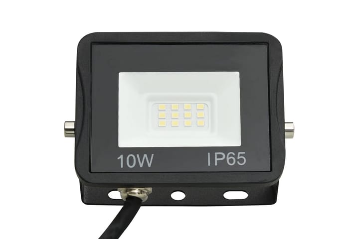 LED-valonheittimet 2 kpl 10 W kylmä valkoinen - Musta - Julkisivuvalaistus - Ulkovalaistus - Kohdevalot & valonheittimet