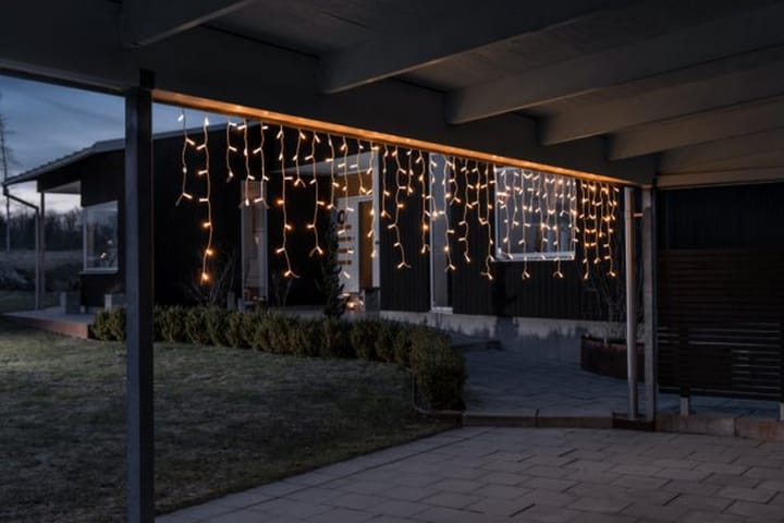 Lisäsarja Jääpuikko 100 LED Valkoinen - Konstsmide - Ulkovalaistus - Parvekkeen valaistus - Valosarjat ulos - LED-valaistus ulkokäyttöön - Terassin valaistus