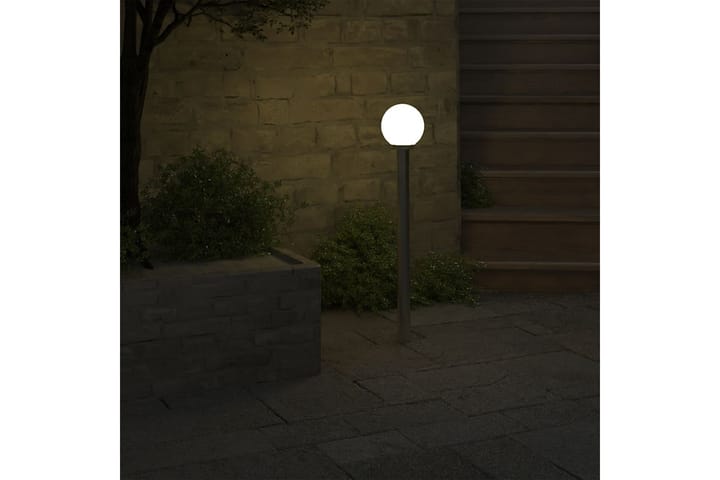 Puutarhan Valotolppa 1 Lamppu 110 cm - Valkoinen - Sisäänkäynnin valaistus - LED-valaistus ulkokäyttöön - Ulkovalaistus - Maavalaistus