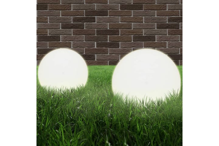 LED-pallovalaisimet 4 kpl 20 cm akryyli - Valkoinen - LED-valaistus ulkokäyttöön - Pylväsvalaisimiet & porttilyhdyt - Pollari - Ulkovalaistus