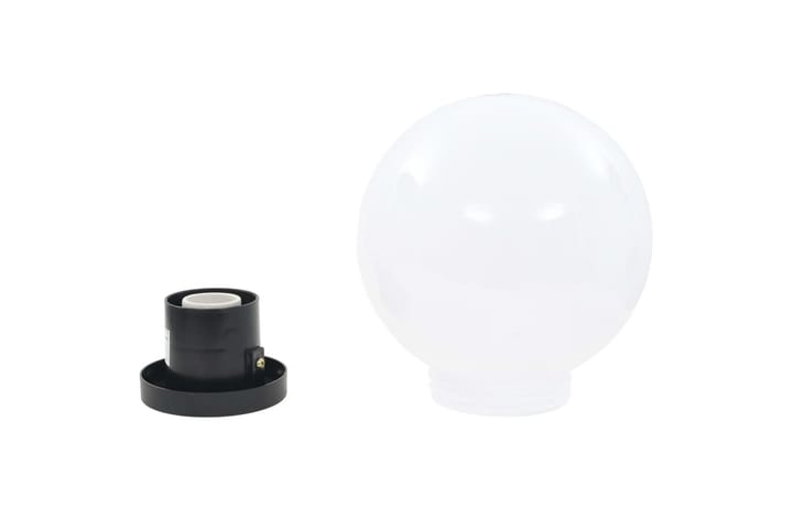 LED-pallovalaisimet 4 kpl 20 cm akryyli - Valkoinen - LED-valaistus ulkokäyttöön - Pylväsvalaisimiet & porttilyhdyt - Pollari - Ulkovalaistus