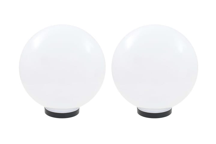 LED-pallovalaisimet 2 kpl 30 cm akryyli - Valkoinen - LED-valaistus ulkokäyttöön - Pylväsvalaisimiet & porttilyhdyt - Pollari - Ulkovalaistus
